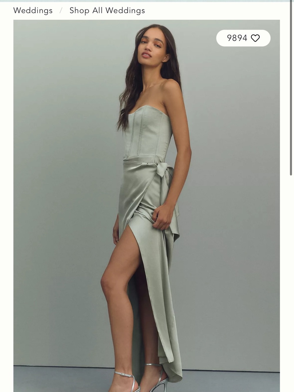 Sage Green wedding dress